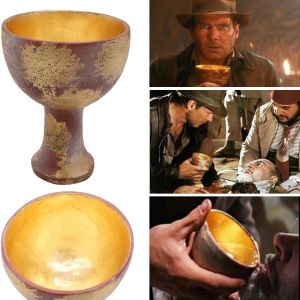 MUKANG Multipurpose Ethnic Style Durable Easy to Clean Role-playing Party Supplies Home Decoration Easy to Use Resin Crafts Indiana Cup Jones Holy Grail Trophy Photograph Props
