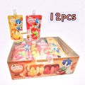 Ali Nata Drink Jery Q jelly drink 12pcs [Grape +Lychee/ Oren +Strawberry]. 