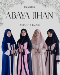 Eka.Kids Gamis Anak Usia 4-14 Tahun Anak Tanggung Perempuan Abaya Jihan Terbaru Syari Muslimah