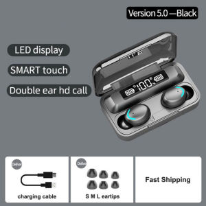 Vitog TWS Bluetooth 5.1 Tai Nghe Màn hình LED kỹ thuật số tai nghe không dây 9D Stereo Thể Thao Ipx5 Tai nghe nhét tai không thấm nước Chơi Game Tai nghe có mic Cho tất cả điện thoại thông minh