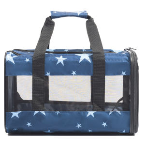 Edenpetz Dog Cats Carrier Transport Bag Foldable Travel Handbag Fashion Transparent Puppy Carrying Mesh Shoulder Pet Bags