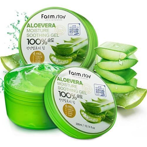 Farmstay Aloe Vera Moisture Soothing Gel (300 Ml 10.14 Fl.oz) Farm Stay All  Skin Types Moisturizing Gel - Lazada | Lazada