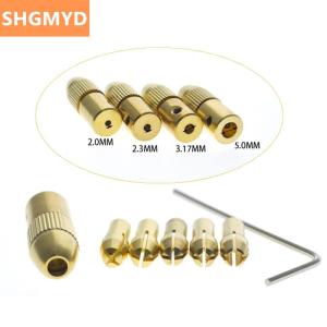 [COD] SHGMYD 7 12Pcs Set Brass Collet Micro Drill Self-tightening Drill Bit Tool Chuck Adapter Quick Release Keyless Bit Adapt 2-5mm