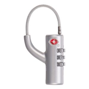 ADAM Anti-Theft Waterproof Small Padlock Cable Luggage Lock Customs Code Lock Combination Lock Padlock With Steel Cable TSA Customs Lock