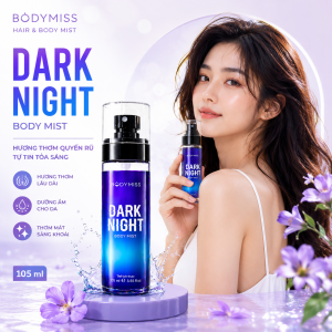 BODYMISS Xịt Thơm Toàn Thân Và Tóc Dark Night 105ml – Hương Thơm Lâu Quyến Rũ