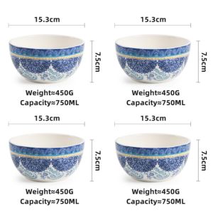 OMK Blue Talavera series Ceramic Bowl