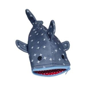Shark Pencil Case Large Capacity Canvas Stationery Storage Bag Cute Cartoon School Supplies