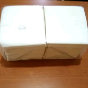 Disposable Napkins for all purpose non-food grade. More Thicker tissue paper about 250 sheets with 2 ply 100% pure pulp suitble for hand / kitchen / Pets wipe.