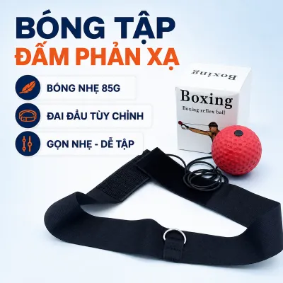 Bóng Tập Đấm Luyện Phản Xạ Cho Mọi Lứa Tuổi Giúp Rèn Luyện Thể Thao Nâng Cao Sức Khoẻ 85g