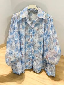 เสื้อ เสื้อเชิ๊ต เสื้อทรงเกาหลี เสื้อแขนยาว เสื้อแฟชั่น อกฟรีไซด์ 32-44 นิ้ว ยาว 26 นิ้ว ผ้าอูรากีนี ทอลาย ติดเพรช เกรดพรีเมี่ยม พร้อมส่งจากไทย