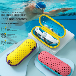 BEAUTYLADIES ป้องกันฝ้า กล่องใส่แว่นตาว่ายน้ำ กลวง อีวา ที่วางแว่นตา น้ำหนักเบา นุ่มนวล กล่องเก็บแว่นตา ชุดกีฬา