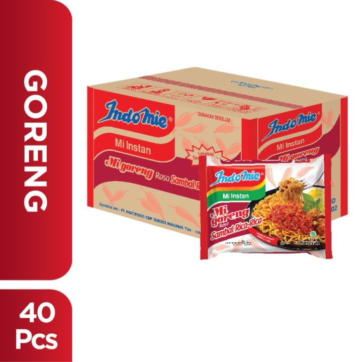 Indomie Mie Sambal Rica Rica 90gr Mie Instant Goreng 1 Dus/Karton isi ...