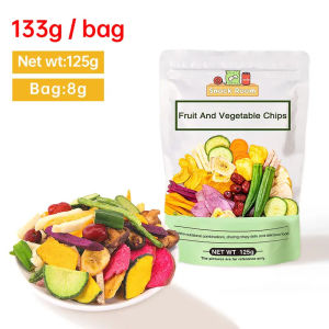 Mr. Squirrel 12-in-1 Dried Mixed Fruits and Veggies Chips Snacks - orted Vegetable Crispy Dried Vegetables Snack