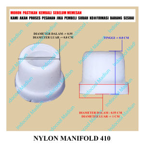 NM4 NYLON MANIFOLD / KARET SEAL SELANG MANIFOLD / NYLON MANIFOLD 410 (HARGA PER BIJI)