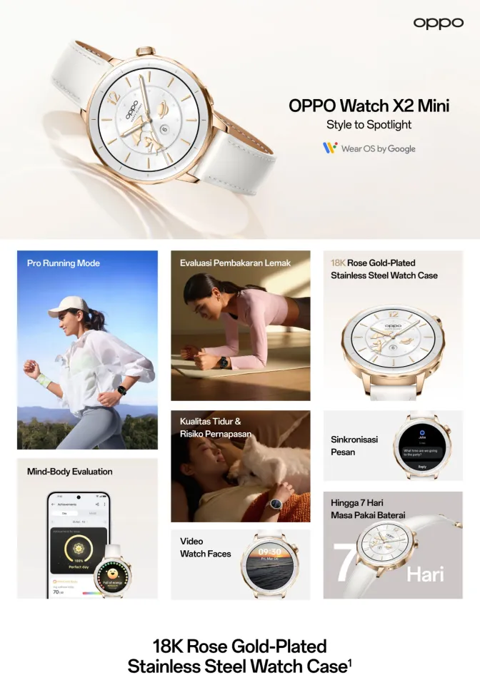 NEW LAUNCH!] OPPO Watch X2 Mini Smartwatch for Running, Fitness