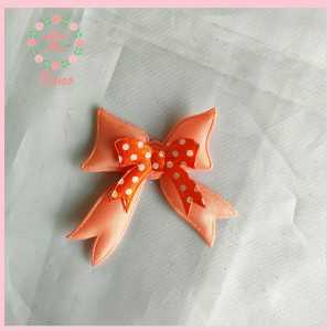 Patch pita orange gliter bahan satin aksesoris baju anak hiasan hampers aksesoris hampers hadiah dekorasi souvenir seserahan
