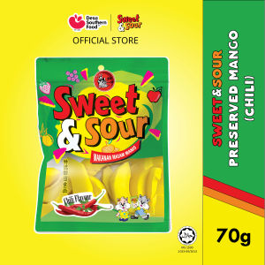 Sweet&Sour Preserved Mango(Chili)/Jeruk Mangga (Cili) - 70g