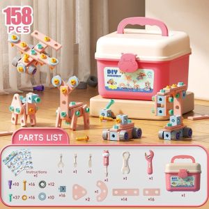 doudou เครื่องมือช่างเด็ก ของเล่น ช่างซ่อม กล่องเครื่องมือเด็ก ของเล่นจำลอง ของเล่นประกอบ