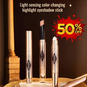 【FAMMY FAEY】One Touch of Lazy Double-Headed Eye Shadow Stick Lazy Beginners to Complete the Makeup with One Stroke Delicate Pearlescent Fine Earth Color Eye Shadow眼影棒