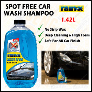 🌱 Rain-X / Rain - X / Rain X / RainX Original Car Wash Spot Free 1420ml / 1.42l No Drying Needed High Foam Deep Clean Remove Dirt No Strip Wax Suit For All Car Finish Car Care DIY Ready Stock