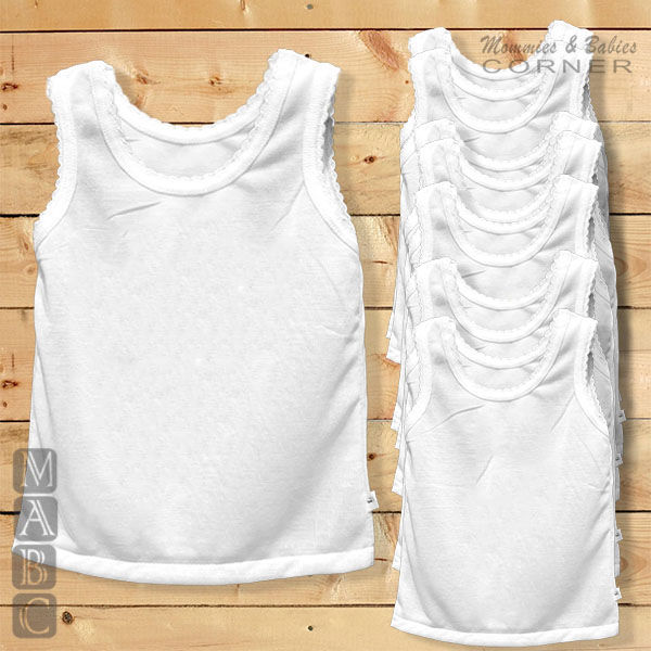 Plain White Blouse for Girls Sando for kids girls School uniform