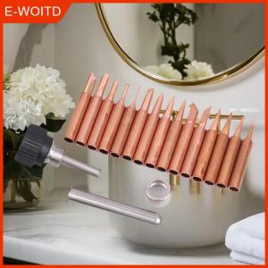 【E-WOITD】 หัวแร้งบัดกรีทองแดงบริสุทธิ์สำหรับบัดกรีปลายหัวแร้งทำจากทองแดงบริสุทธิ์ไม่เป็นแม่เหล็ก900