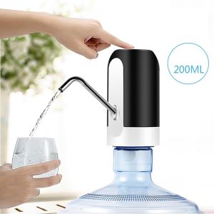 Bình Bơm Rót Nước Tự Động Mini và Dụng Cụ Chất Lỏng Có Van Khóa Sạc USB Đèn Led Vuadienmay