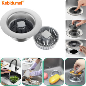 Kebidumei 2pcs Cactus Sink Filter Modern Simple Household Kitchen Tool Blocking Sink Wash Basin Sewer Filter Basket Creative Waste