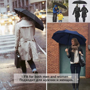 New Fully Automatic Umbrella Men Business 12 Ribs Windproof Big Golf Umbrella Rain Women Brand Golf Folding Umbrellas Travel Simple Male Umbrella