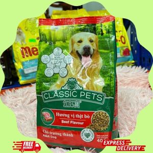 COMBO 10 Gói Thức Ăn Classic Adult Cho Chó Trưởng Thành Vị Thịt Bò - 400g