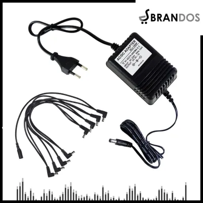 Adaptor Pedal Efek Gitar 9V 1A AC/DC Travo Adapter DCJ-1000P