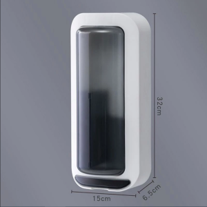 Rotatable Toothbrush Holder Tableware Storage Rack Box Straws Spoon Knife Fork Storage Wall Mounted OL