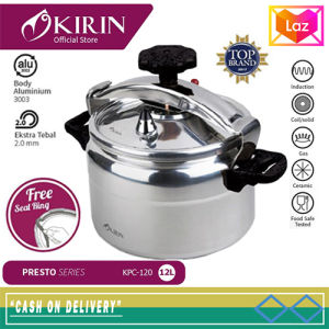 PANCI PRESTO KIRIN KPC 040/060/080/100/120 4 LITER Hinga 12 LITER/panci presto serbaguna