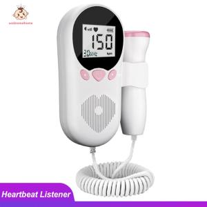 Welcomehome Home Fetal Doppler Mini Doppler 3MHz LCD Screen Baby Doppler Fetal Heartbeat Monitor Detect and Display Fetal Heart Rate