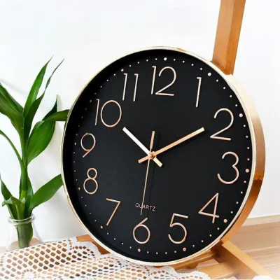 SuperHome.168-นาฬิกาแขวน ขนาด 8 นิ้ว (มี 2 สี) หน้าปัดใหญ่ ตัวเลขใหญ่ เข็มเดินเรียบ ไร้เสียง ประหยัดถ่าน #W-0005