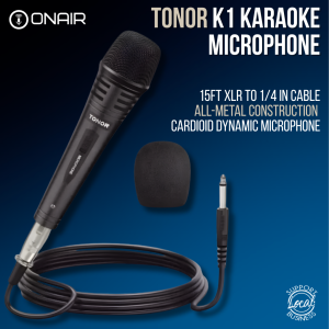 TONOR K1 Karaoke Mic – Dynamic Microphone for Singing Home KTV Parties & Recording
