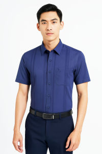 Áo sơ mi nam Viettien (S-XL) vải sợi tre