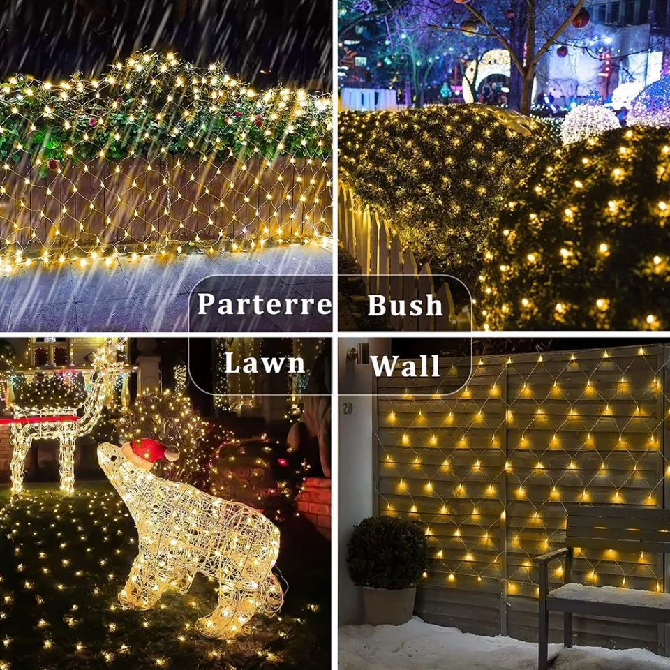 Outdoor Fishing Net Curtain Mesh Fairy Lights, Garden Decoration, Street  Garland, New Year 2024, Christmas, 1.5x1.5m 3Mx2M 6Mx4M - AliExpress