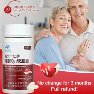 Coenzyme Q10 Soft Capsules Q10 Capsule/Improve Circulation/Heart Health Supplement/Adult Men Women/Middle-aged Elderly/Protect Heart Daily Care