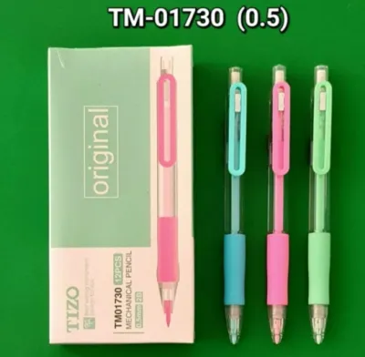 Pensil Mekanik Cetek Isi Ulang Warna Pastel Ukuran 0.5mm 1 Pak isi 12 Pcs TIZO TM-01730