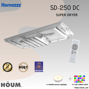HOUM Super Dryer SD250DC  (New) | Smart laundry and drying rack | Electronic drying clothes