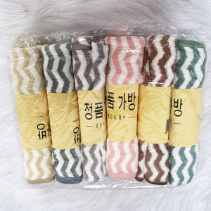 Khăn mặt lông cừu hàn quốc hoạ tiết sắc sảo vải siêu mịn siêu thấm hút màu sắc sang trọng an toàn cho da (34x75cm)