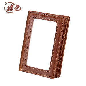 Royal Bagger Genuine Cow Leather Wallet Mens Wallets Card Holders RFID Blocking Anti-theft Fashion Money Clip Bag