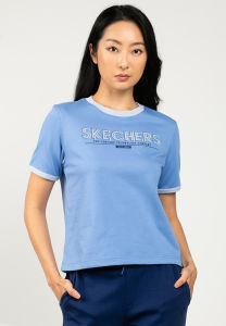 Skechers Women Skechers Authentic - Iconic Short Sleeve Tee - SL425W468-0222 Perempuan