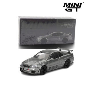 Mô Hình Xe MINI GT MGT01160 Nissan Skyline GT-R BNR34 NISMO CRS Version Dark Metal Gray 1:64 – Box Version