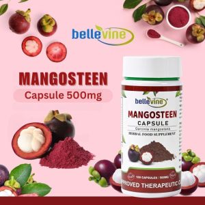 Bellevine Mangosteen Food Supplement 100 Capsules 500mg FDA APPROVED