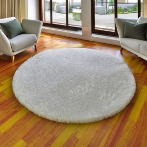 Karpet bulu bulat diameter 100 tebal 3.5cm isi busa Royal foam LP