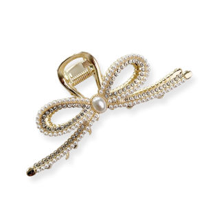 Pinky Bee Jepit Rambut Imitasi Premium Gold Mutiara 67260900