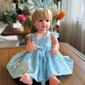 Mẫu Mới 55cm Búp bê mô phỏng vinyl mềm mại búp bê tái sinh bằng silicone đồ chơi cho bé gái