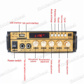 600W Power Amplifier Wireless Karaoke Fleco Bt-198a/199a Amplifier Audio Stereo 2 Channel Bluetooth Amp Fm Usb Sd / Amplifier Bluetooth / Amplifier Karaoke Wireless / Amplifier Fleco Super Bass / Amplifier Mobil. 